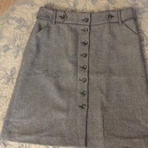 Ann Taylor wool grey skirt